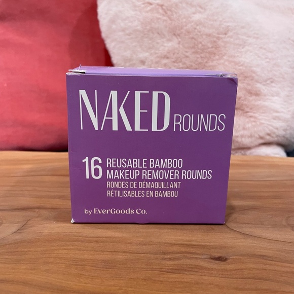 New in Box EVERGOODS 16 Reusable Bamboo Makeup Remover Rounds in Bamboo Holder - Picture 11 of 14